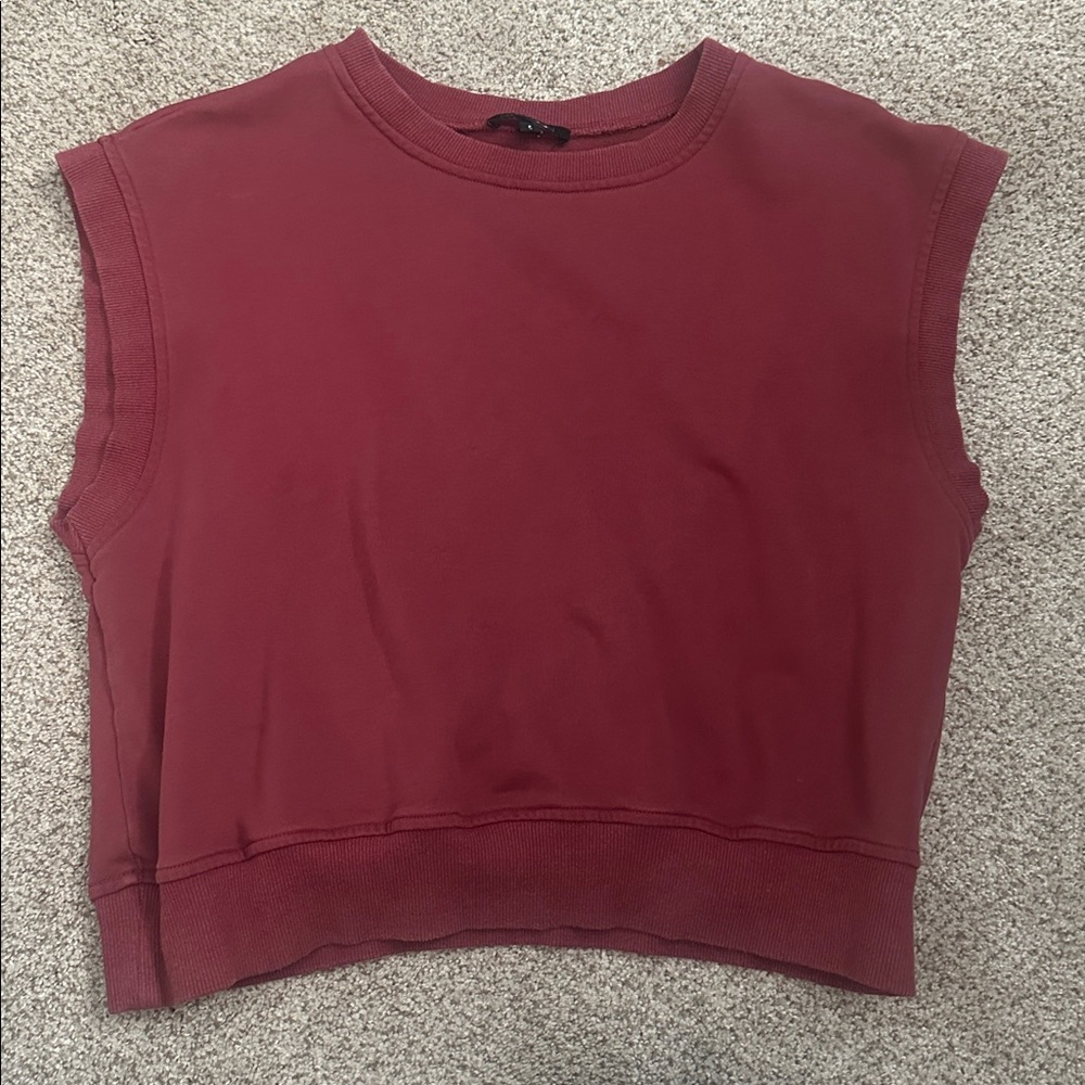 Papermoon Maroon Sleeveless Top